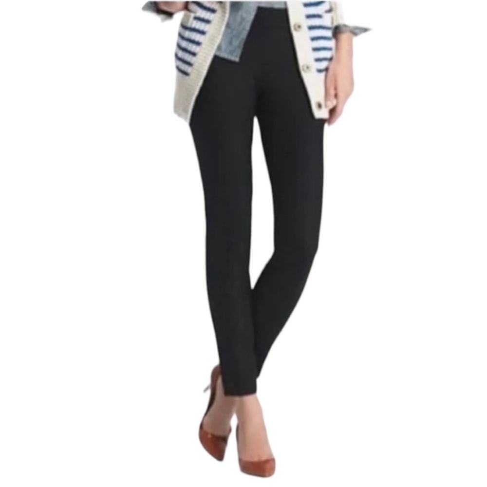 J. CREW Black Winnie Pants Stretch Twill Skinny Size 2 Style 28637